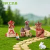 Casa Molino de Viento Castillo de Dibujos Animados Creativo en Miniatura para Jardinería de Paisaje Micro Decoración DIY Accesorios Adornos Mini de Escritorio