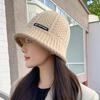 Otoño e invierno nuevo estilo coreano pequeño cálido sombrero de pescador tipo cubo que cubre la cara retro versátil sombrero de cubeta de moda para mujer 8292