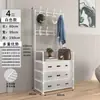 Exclusivamente para ExportaçãoRack Simples para Sapatos e Chapéus com Membrana Espessada à Prova de Poeira, Adequado para Entrada de Casa, Fábrica de Rack de Sapatos de Ferro de Chão