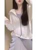 [Cabelo Liso de Fábrica] Roupas Protetoras Solares de Seda Gelo 2025 Femininas para Exterior Anti-ultravioleta Respiráveis Leves Ajustadas