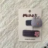 Novo pente de cabelo infantil cinza cinza laço coelho amor combinação clipe de cabelo de bebê clipe para franja