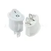 Interruptor Kcd1 Forma de Barco 2 Pines 2 Velocidades Oval Blanco Interruptor de Encendido para Lámpara de Mesa 6A250V/10A125V