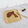 Bandeja de té para hotel de bambú Plato de fruta para el hogar Plato para barbacoa Vajilla de bambú y madera Plato para comida rápida Plato para ensalada y postre