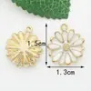 Acessórios para Joias DIY Margarida Duas Cores do Fabricante, Joias DIY Feitas à Mão Girassol Clássico Ins, Joias DIY com Gotejamento de Óleo