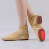 Zapatos de baile para mujer adulta, zapatos de baile elásticos de suela suave, zapatos de baile de jazz moderno de caña alta, zapatos de ejercicio tejidos Bisaifei