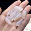 Acessório Pingente Gota d'Água de Ágata Branca Natural, Acessório de Franja para Brinco ou Presilha de Cabelo Feita à Mão com Ágata Vermelha, Pingente de Jade