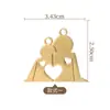Accesorios de Joyería DIY Modernos y Lindos Día de San Valentín y Día de San Valentín Chino Colgantes de Joyería para Pareja Corazón Africano Diamante