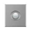 Panel de enchufe de interruptor universal multi-cinco orificios USB para pared doméstica, tipo 86, gris, plano, ultra-delgado, una apertura, control único