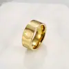 Principal fonte Vento europeu e americano transfronteiriço quente personalidade 10mm masculino aço inoxidável gravado anel de corrosão joias atacado não desbota