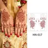Tatuagem Adesiva de Renda Henna Estilo Novo Transfronteiriça à Prova d'Água e Suor Tatuagem Temporária Realista Flor de Henna Indiana