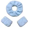 Scrunchie de Toalha para Secar Cabelo Extra Grande, Elástico de Cabelo de Pelúcia Fortemente Absorvente, Suave nos Cabelos, Dupla Utilização para Lavar o Rosto e Secar o Cabelo