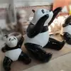 Set Familiar de Panda de Fibra de Vidrio Escultura de Animales Decoración Exterior de Jardín Personalizada Estilo Chino Jardín Tridimensional
