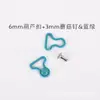 Fivela Mini Cabaça Colorida Diâmetro Interno 6mm Botão Cogumelo 3mm Fivela para Alça de Boneca BJD Acessórios de Roupa de Boneca Peças DIY
