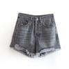 Para Aliexpress Popular Estilo Europeu e Americano Transfronteiriço Exportação Atacado Primavera Novo Cinco Cores Cintura Alta Rasgados Shorts