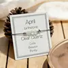 Pulsera de Piedra de Nacimiento de Alta Gama Más Vendida Transfronteriza para Mujer, Pulsera Ajustable Hecha a Mano Creativa con 3 Piedras Naturales