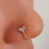 Cross-border simples moda criativa diamante borboleta punch-free nariz clipe personalidade em forma de U furo-livre falso nariz anel piercing jóias