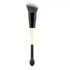 En Stock Pincel de Doble Extremo Transfronterizo Único, Pincel para Difuminar, Pincel para Contorno, Pincel para Base, Pincel de Puntos, Herramienta de Belleza Multifuncional con Mango de Madera