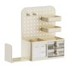 Rack de Armazenamento de Placa Perfurada de Mesa Escritório Dormitório Estudantil Mesa Porta Canetas Caixa de Armazenamento Gaveta de Mesa Caixa Organizadora