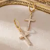 Nuevos Pendientes Populares de Colgante de Cruz de Amazon Joyería de Lujo Ligero de Gama Alta Pendientes para Mujer