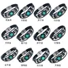 Joyería Popular Transfronteriza Punk Nuevo Estilo 12 Signos del Zodíaco Pulsera de Cuero DIY Multicapa Simple Pulsera de Pareja Accesorios