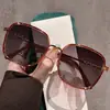 K-Style Bi Gafas de Sol de Montura Grande para Mujer Gafas de Sol Estilo Ins Harajuku Retro Anti-UV Transmisión en Vivo Fábrica Venta al por Mayor Dropshipping