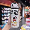 Taza Térmica Portátil de Gran Capacidad para Niños de Doble Pared Botella con Popote para Beber Agua para Estudiantes y Deportes al Aire Libre Taza de Oficina para Niñas