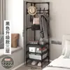 Perchero de Esquina, Zapatero/Perchero de Ropa Multicapa Ensamblado, Perchero de Esquina para Dormitorio, Estante de Almacenamiento de Pie