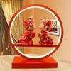 Abajur de mesa de casamento para quarto, abajur vermelho para cabeceira de casamento, presente criativo de casamento, presente prático para namoradas no quarto de casamento