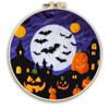 Ins Venta Caliente Halloween Fantasma Calabaza Decoración de Fieltro Colgante para Niños Dibujos Animados Poke Fieltro de Lana Agujado Bordado a Mano Poke