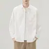2026 Nova Outono Japonês Retro Masculino Solta Casual Manga Longa Camisa Americana Workwear Versátil Tendência Marca Jaqueta