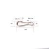 Hebilla de Cintura de Acero Inoxidable 304 Hebilla para Equipaje Hebilla para Joyería Llavero Hebilla de Vesícula Biliar de Cerdo Hebilla de Etiqueta de Botón Pequeño