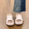 Pantuflas de Suela Gruesa sin Cordones para Mujer, Nuevo Estilo Verano 2026, Sandalias de Eva para Exteriores y Hogar que Aumentan la Altura, para Personas Bajitas