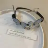 Borboleta Azul Couro Preto Gola Gargantilha Feminina Design de Nicho Colar Corrente de Clavícula de Celebridade Cyber Novo
