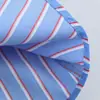 2026 Verano Nuevo Estilo Europeo Moda Versátil Casual Simple Plisada Rayas Popelina Camisa Mujer 2110/891