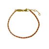 Pulsera de Oro Blanco y Cuerda Negra de Wang Chang para la Nochevieja Simple Versátil Sensación de Alta Calidad Pulsera de Cuerda Trenzada Fina