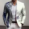 Chaqueta de Traje de Fiesta de Dos Botones con Impresión Digital 3D Top Casual Venta Directa de Fábrica Origen Venta Caliente Transfronteriza Otro