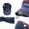 Gorra de béisbol bordada vintage lavada europea y americana transfronteriza para hombres y mujeres, gorra retro de pico de pato, sombrero versátil para protección solar al aire libre