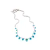 Collar de Moda con Colgante Redondo de Circonita Super Brillante Cadena para Clavícula de Lujo Ligero Gama Alta Personalidad Sencilla Temperamento Versátil