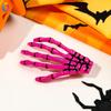 Qiyue Amazon Best Selling Halloween Hairpin Horror Ghost Claw Skull Mão Cabelo Side Hairpin Acessórios para o cabelo Atacado