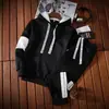 Traje Casual de Primavera para Hombre Marca de Moda Deportiva Conjunto Delgado de Ropa para Primavera y Otoño Sudadera Tendencia Guapo Estilo Coreano Chaqueta para Hombre