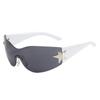 Gafas de sol Y2K unidas transfronterizas gafas deportivas de moda gafas de sol decorativas de estrella de cinco puntas gafas de sol personalizadas para montar