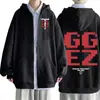 Merch do Technoblade Moletons com Capuz e Zíper Estampados Harajuku