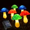 Luces de Hongo Solares para Exteriores, Venta Caliente de Productos Nuevos Transfronterizos, Decoración Navideña Impermeable, Luces LED Creativas con Forma
