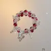 Explosões Super Fada Mori Cristal Lua Pulseira Feminina Design de Nicho Estudante Joker Cor Doce Pulseira de Namorada
