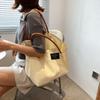 Bolso Simple de Gran Capacidad para Mujer Invierno 2023 Nuevo Moda Moderna Bolso Tote Casual para Estudiantes Universitarios Clase Bolso de Hombro