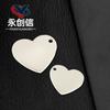 Accesorios de acero inoxidable con forma de corazón con espejo, colgantes para amantes del amor, pueden ser letras Tanabata, fabricantes de accesorios de bricolaje al por mayor