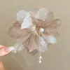 Pinza Floral para el Cabello de Playa para Mujer, Pinza Lateral de Gama Alta con Sentido de Atmósfera, Pinza de Flor de Phalaenopsis, Pinza Versátil para el Flequillo con un Toque de Lujo
