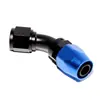Conector de junta de tubería de enfriamiento de aceite de 45 grados AN4/AN6/AN8/AN10/AN12/AN16 negro/azul/rojo