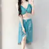 Bikini Sexy Estilo Hada para Mujer, Conjunto de Tres Piezas, Nuevo Modelo 2026, Estilo Celebridad de Internet, Sensación de Alta Gama, Ropa de Baño para Vacaciones en Aguas Termales