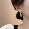 Nuevos Pendientes Circulares de Estilo Lujoso 2026 con Fragmentos de Plata Incrustados de Diamantes, Pendientes Elegantes y de Moda con un Toque Refinado y de Alta Gama